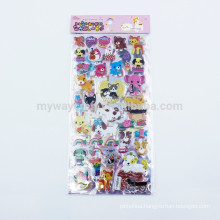 Series Self Adhesive Cartoon Animal House Sticker Glitter Decorated Puffy Sticker